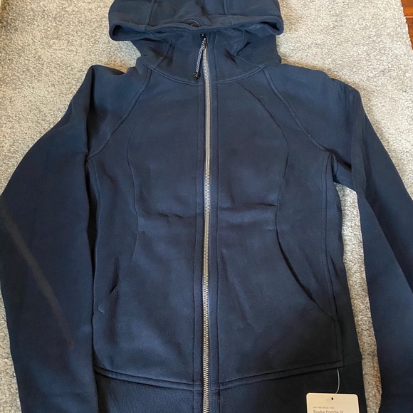 lululemon athletica Tops - Lululemon Scuba Hoodie True Navy size 4